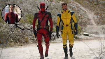 Imagem promocional de 'Deadpool & Wolverine' e Tobey Maguire como 'Homem-Aranha' - Reprodução/Marvel Studios/Sony Pictures