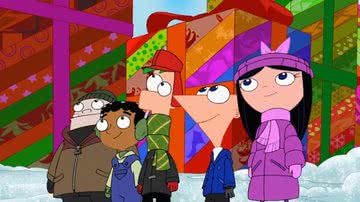 Cena do episódio especial de Natal de 'Phineas e Ferb' - Reprodução/Disney Channel