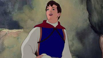 Príncipe Florian em cena da animação 'Branca de Neve e os Sete Anões' (1937), da Disney - Reprodução/Disney