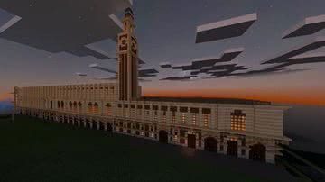 Museu da Língua Portuguesa feito no Minecraft pela youtuber MsPeekoni - Divulgação